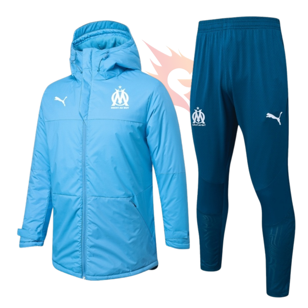 Conjunto Casaco Puffer e Calças de Treino - Marseille azul claro - Image 1