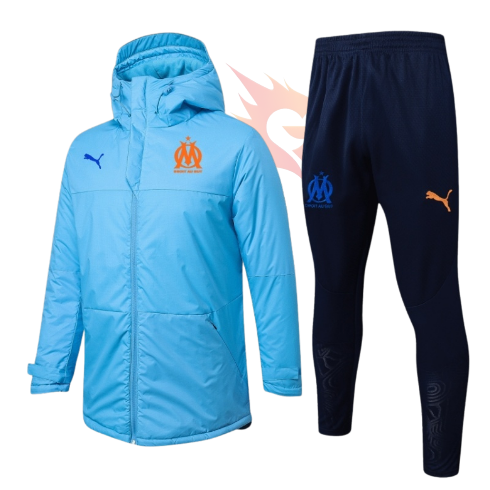 Conjunto Casaco Puffer e Calças de Treino - Marseille azul claro - Image 1