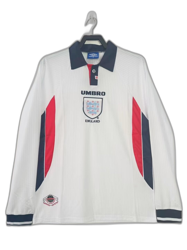 Camisola Inglaterra 1998 I Principal - Versão Retro Manga Comprida - Image 1