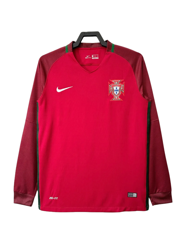 Camisola Portugal 2016 I Principal - Versão Retro Manga Comprida - Image 1